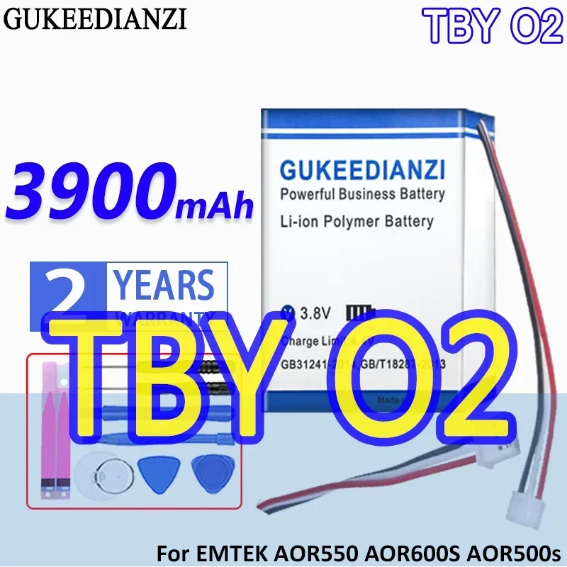 Аккумулятор GUKEEDIANZI большой емкости 3900 мАч TBY 02 для цифровых батарей EMTEK AOR550 AOR600S