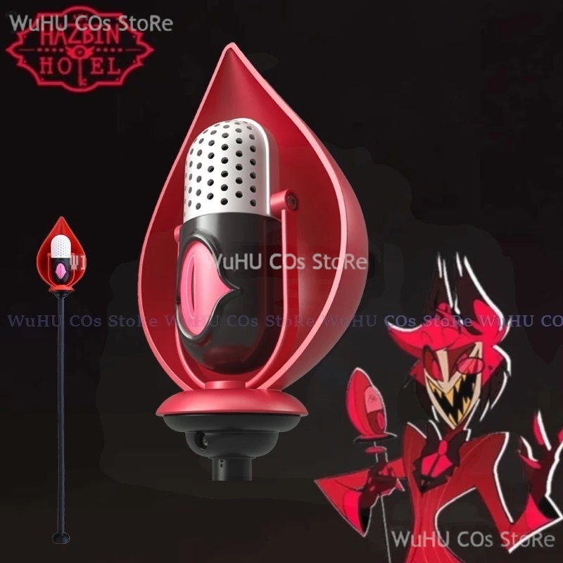 Фото Uhauha/2024 Hazzbin Косплей Отель Костюм Опора ALASTOR Микрофоны Опора Перчатки Alastor Золотой Опора Женщина Мужчины Хэллоуин Вечеринка №1