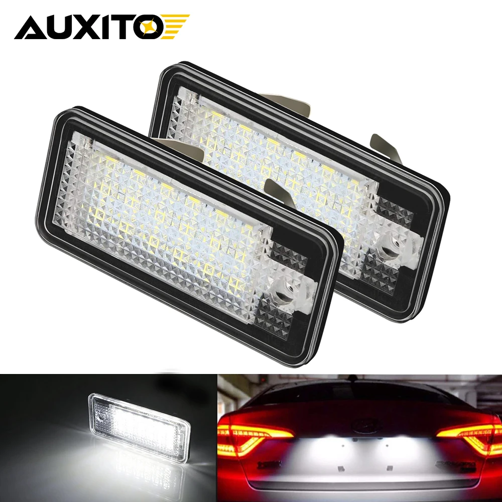 

2x LED No Error Number License Plate Light Auto Lamp For Audi A3 A4 S4 RS4 B6 B7 A6 RS6 S6 C6 A5 S5 2D Cabrio Q7 A8 S8 RS4 Avant