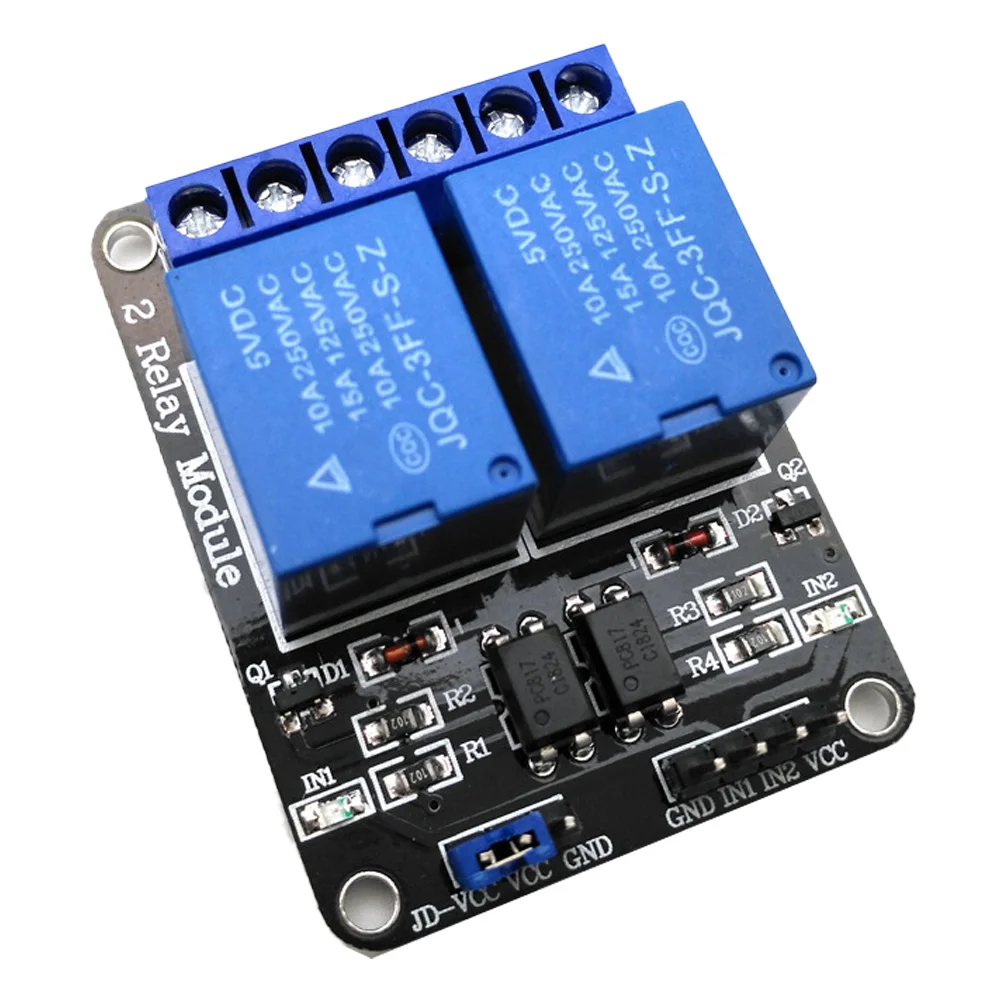 

5V/12v/24v two/2 Channel Relay Module Shield For raspberry Pi relay Shield