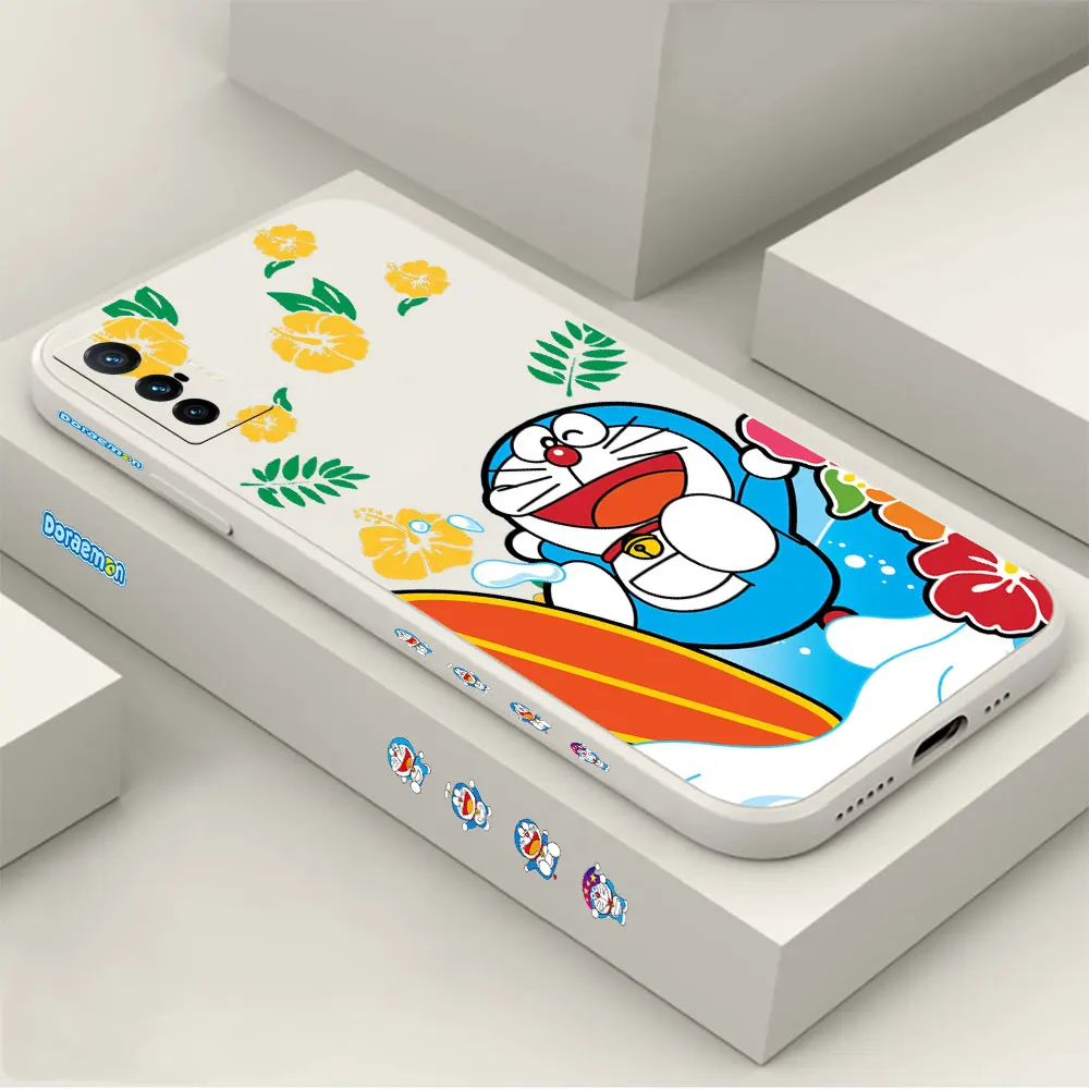 

D-Doraemon Phone Case For VIVO X90 X80 X70 X60 X50 X30 X27 X23 X21S X21I X70T X60T X51 X21IA Pro Plus 4G 5G Cases Cover Fundas