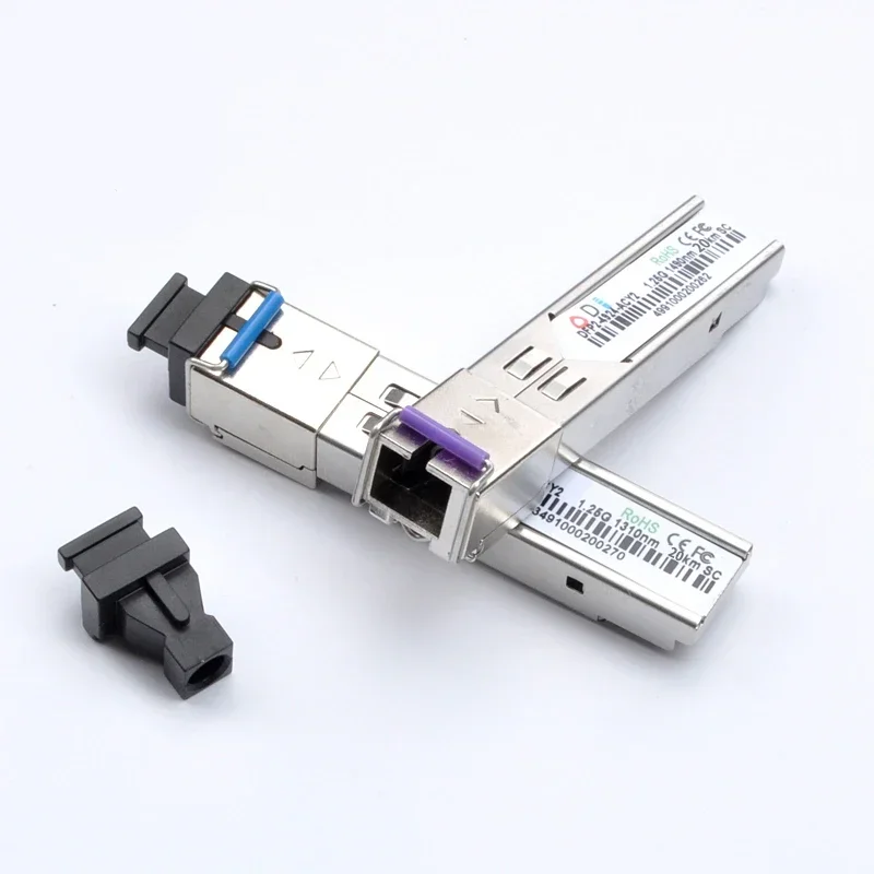 Оптоволоконный модуль SC SFP промышленного класса -40 ~ + 80 градусов Цельсия 1 25G20KM
