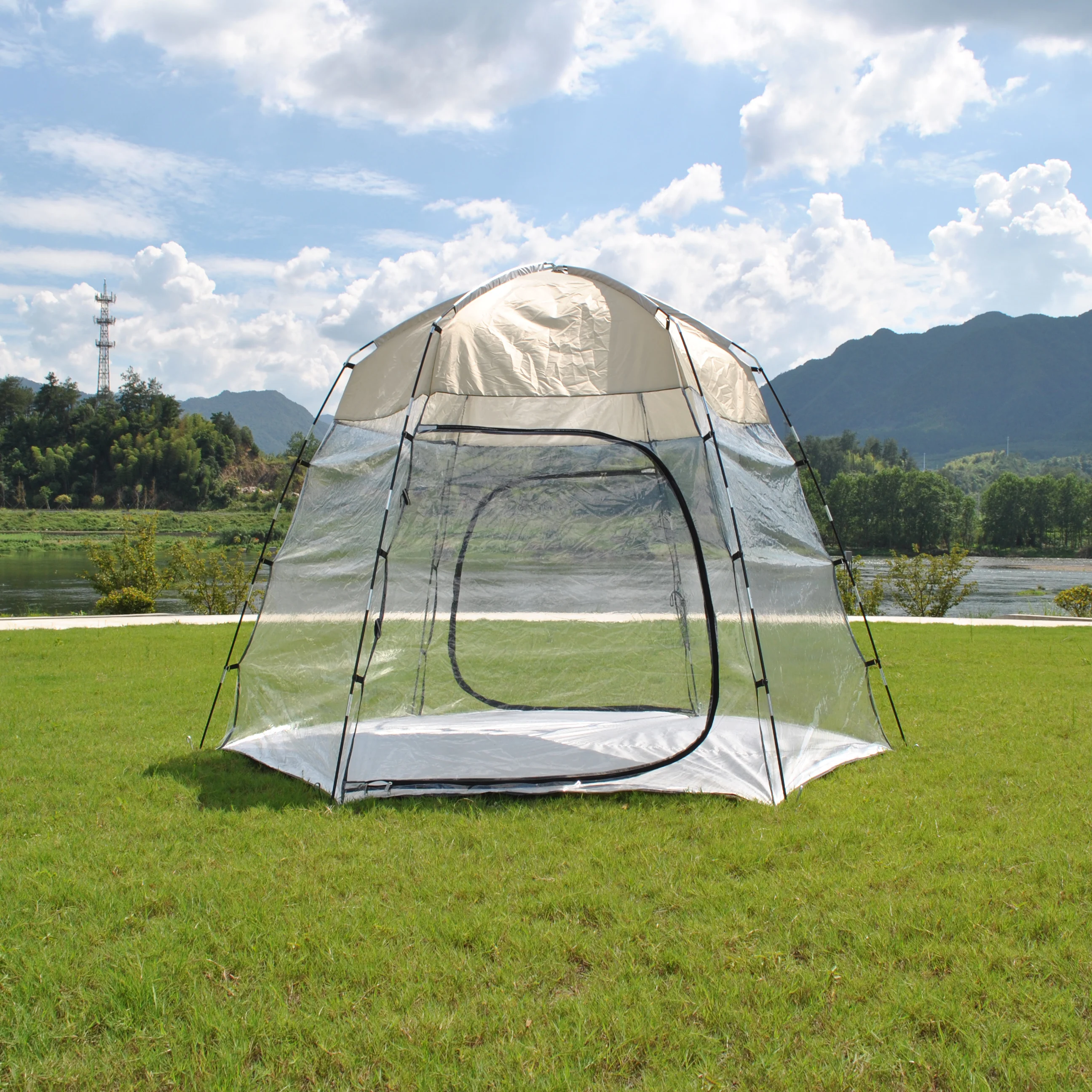 Pod All Weatherproof Sports Tent - 8 Person Shelter Outdoor Bubble 540° Panoramic View Camping tent