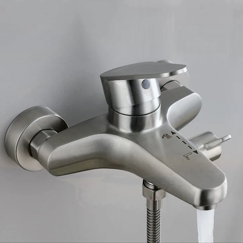 Тройной смеситель для ванной комнаты из нержавеющей стали смесители ванны