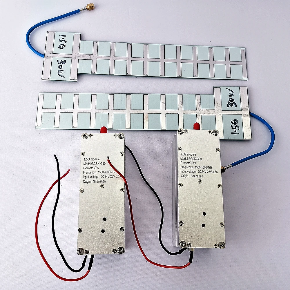 UAV anti jammer antenna 1.2G/1.5G/2.4G/5.2G/5.8G multi band optional 18dbi high gain directional antenna 10-100W available