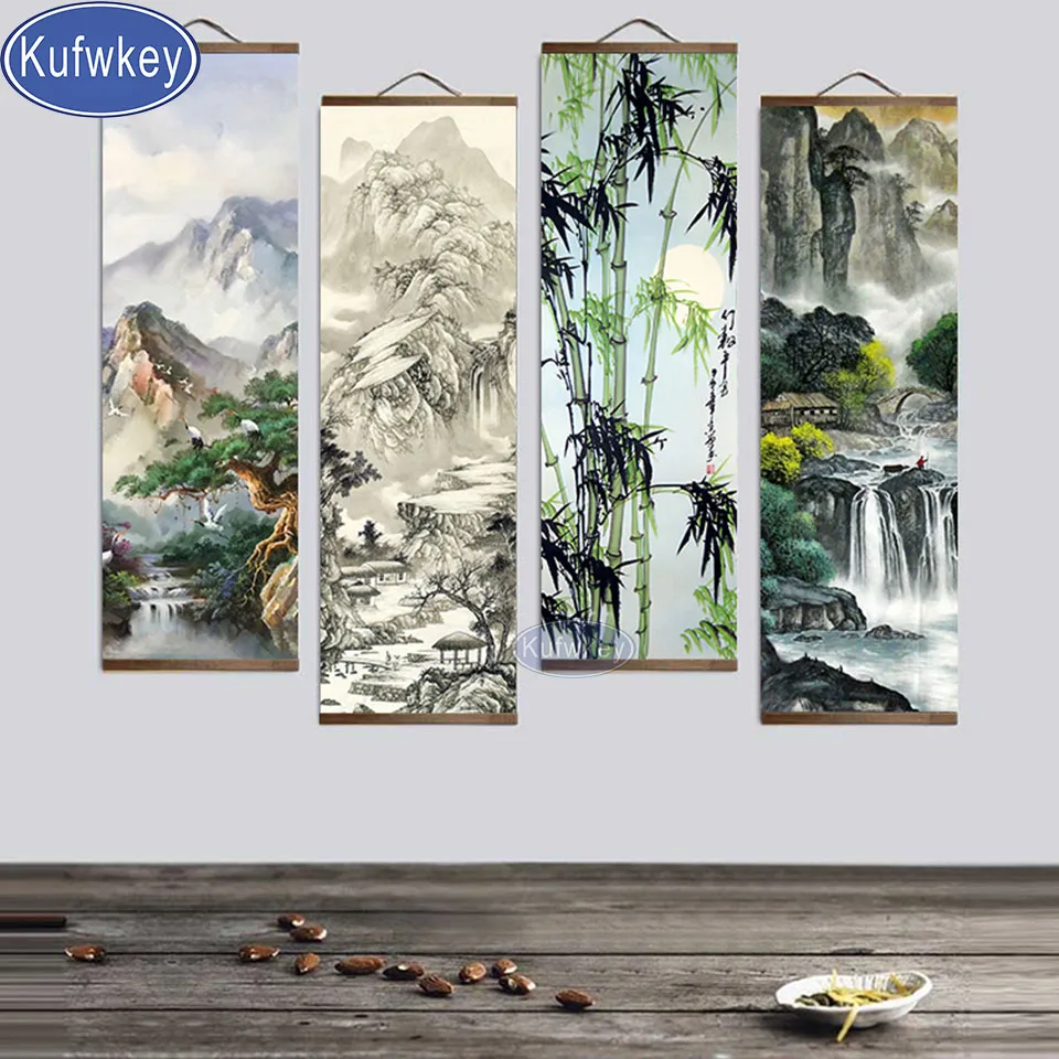 Новинка 2022, Алмазная мозаика, китайский пейзаж, большой размер, 5d, алмазная вышивка «сделай сам», картина, большая картина фэн-шуй, украшение для стен