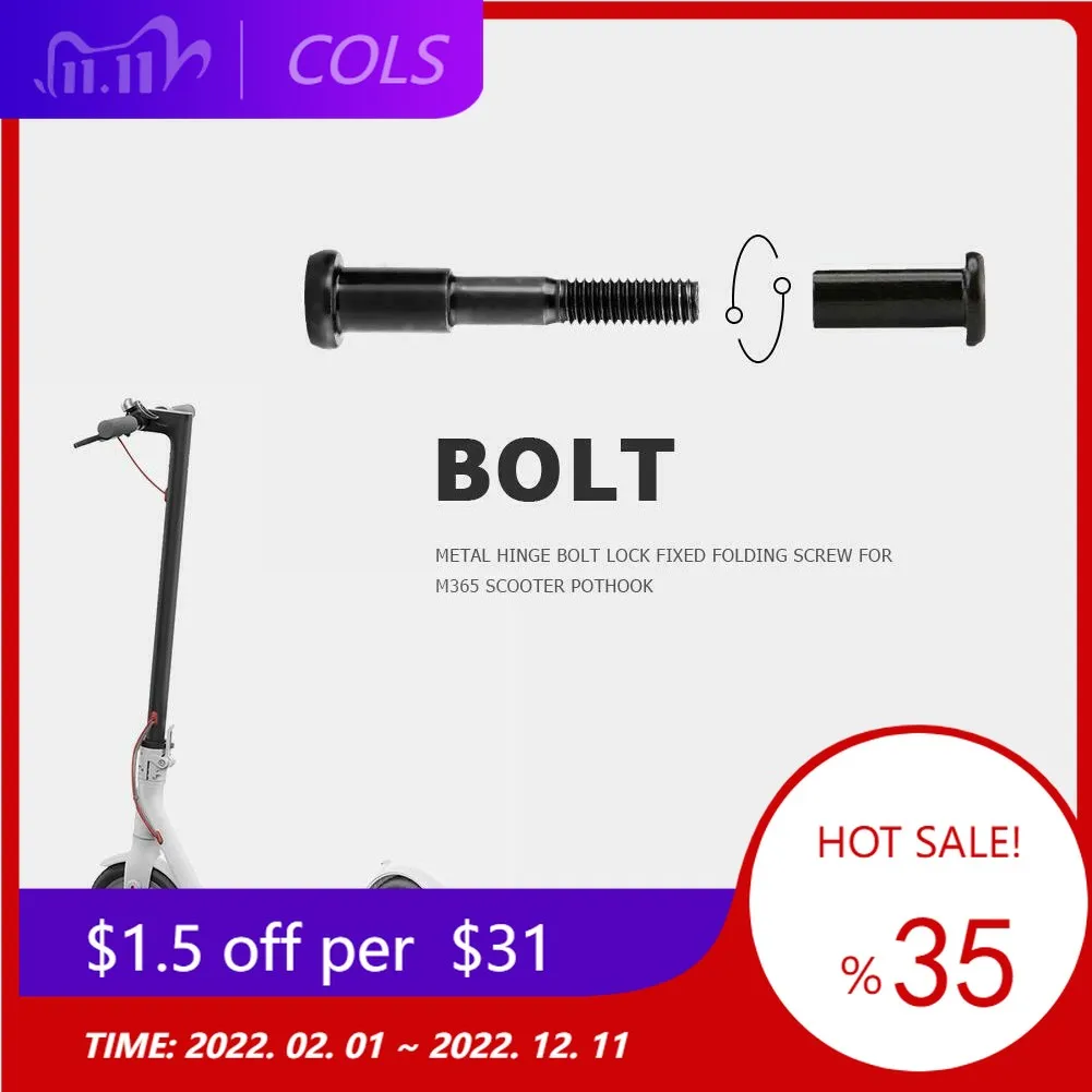

E-Scooter Lock Screw Bolt Replacement For Xiao-mi M365 Folding Shaft Metal Black/Sliver Electric Scooters Parts Accessories
