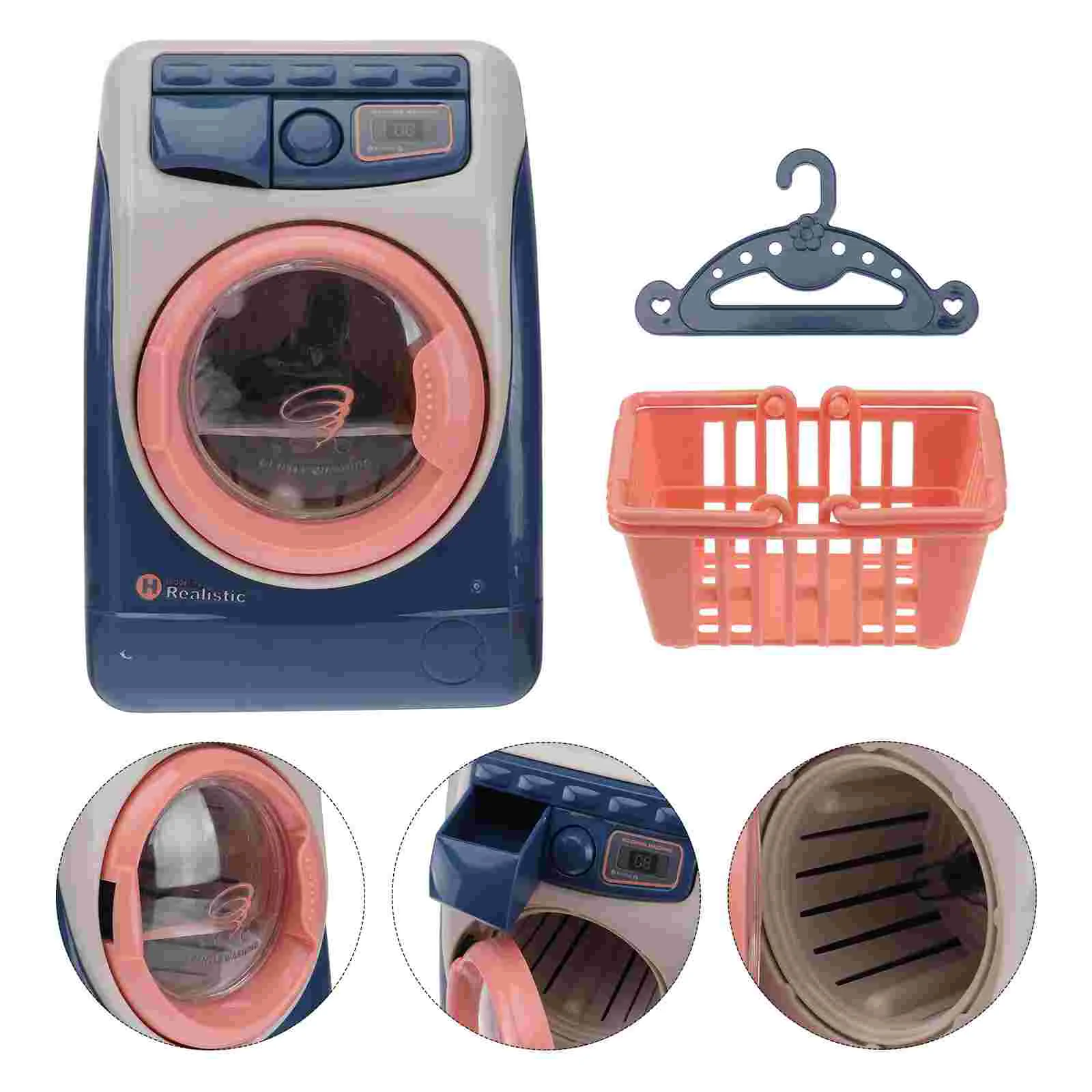 

Игрушечная стиральная машина Miniset Play Washer, детские весы, ролевая игра для 12 детей, Электронная миниатюрная мебель для спальни