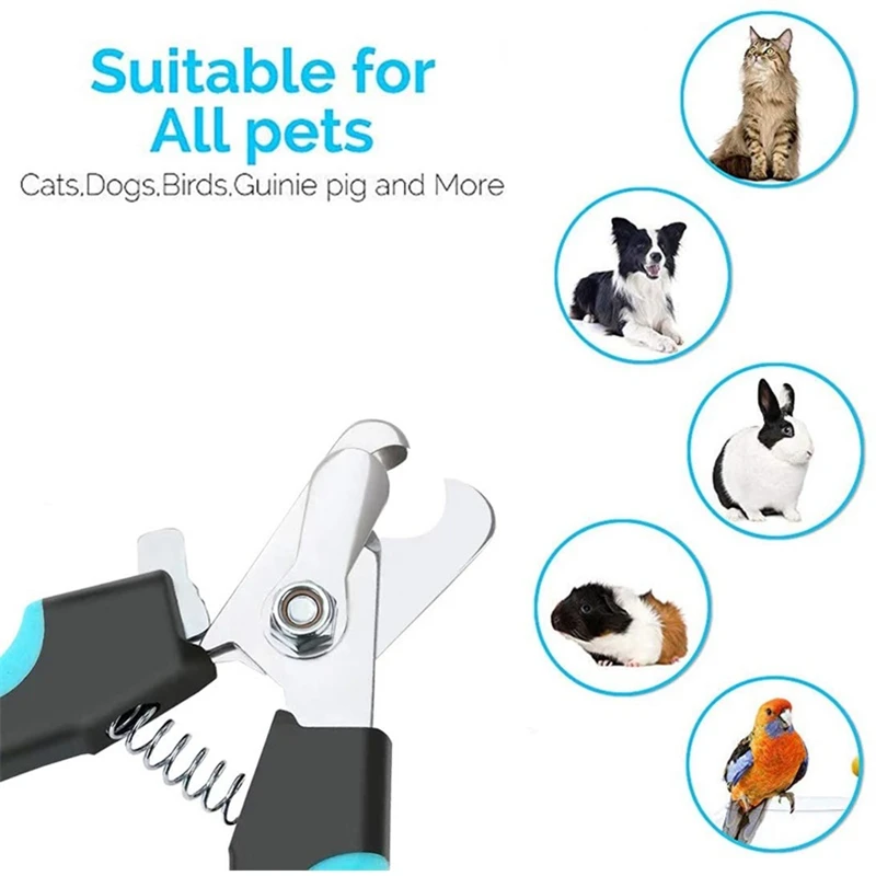 

Groomers Helper Professional Pet Dog Nail Cutter Stainless Steel Grooming Trimmer Scissors Clippers for Cats with Lock 2 Sizes