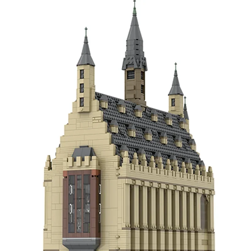 Moc Building Bricks Модель с видом на улицу Great Hall Технология Модульные блоки Праздничные