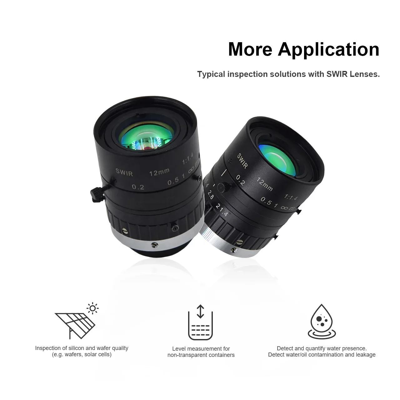 Дешевые 2/3 &quotC-mount промышленная фиксированная оптика 900-1700 нм инфракрасный