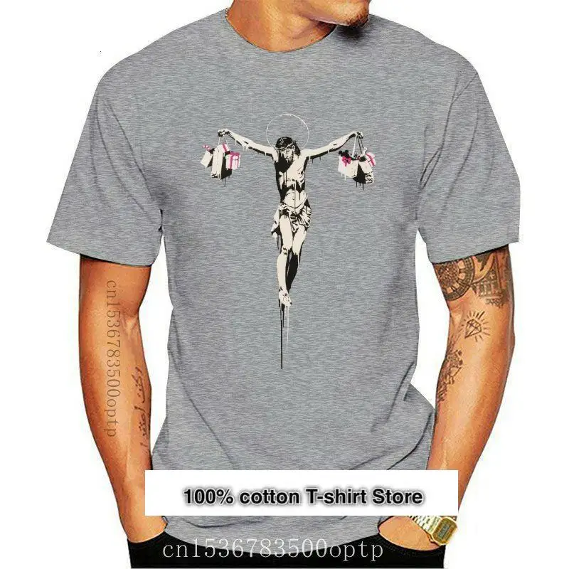 

Diseño Banksy comercial camiseta Jesús-arte urbano Graffiti-tallas S A LA Xxxl 2021 Unisex Camiseta Tee camisa