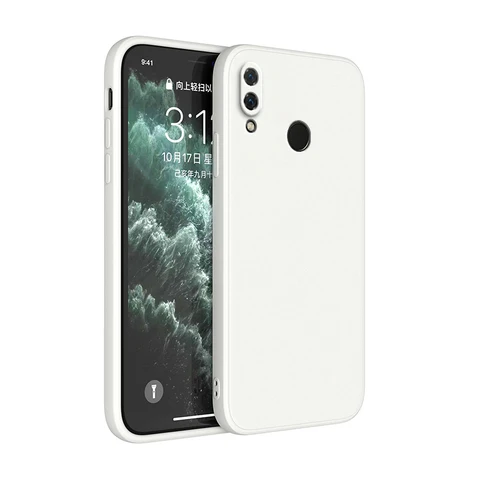 Оригинальный чехол для телефона Huawei Y6 2019 Защита камеры квадратный Huawei Y6 Y6S 2019 матовый Силиконовый чехол Fundas