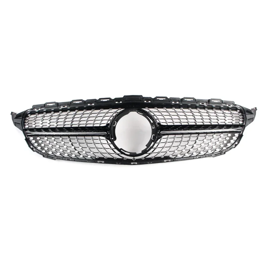 Передняя верхняя решетка автомобиля We Diamond Grille DNN для Mercedes-Benz 2019 C-Class W205 C200 C250 C300 C350