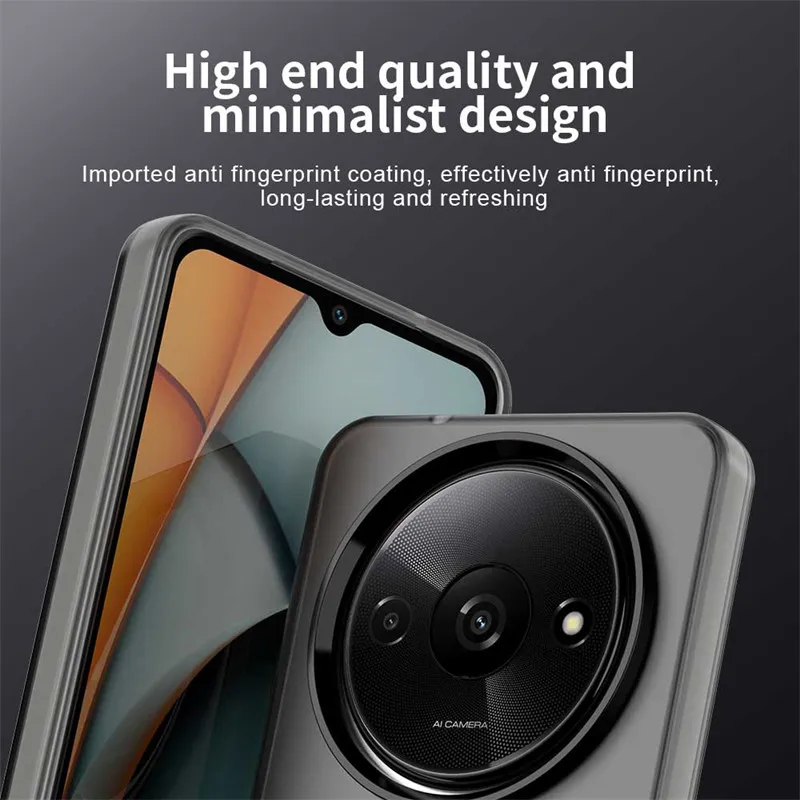 Фото Чехол для Xiaomi Redmi A3 Magsafe, чехол для беспроводной зарядки Xiaomi Redmi A3 4G, матовый защитный чехол из ТПУ, бампер для телефона Xiaomi Redmi A3 №4