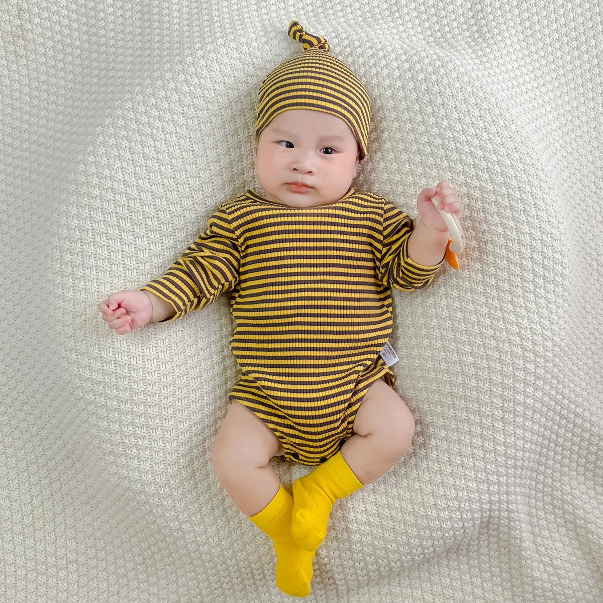 Criscky Newborn Kid baby Boys Girls Clothes Autumn Stripped Print Romper Cute Cotton Jumpsuit Long Sleeve Autumn Baby Outfit