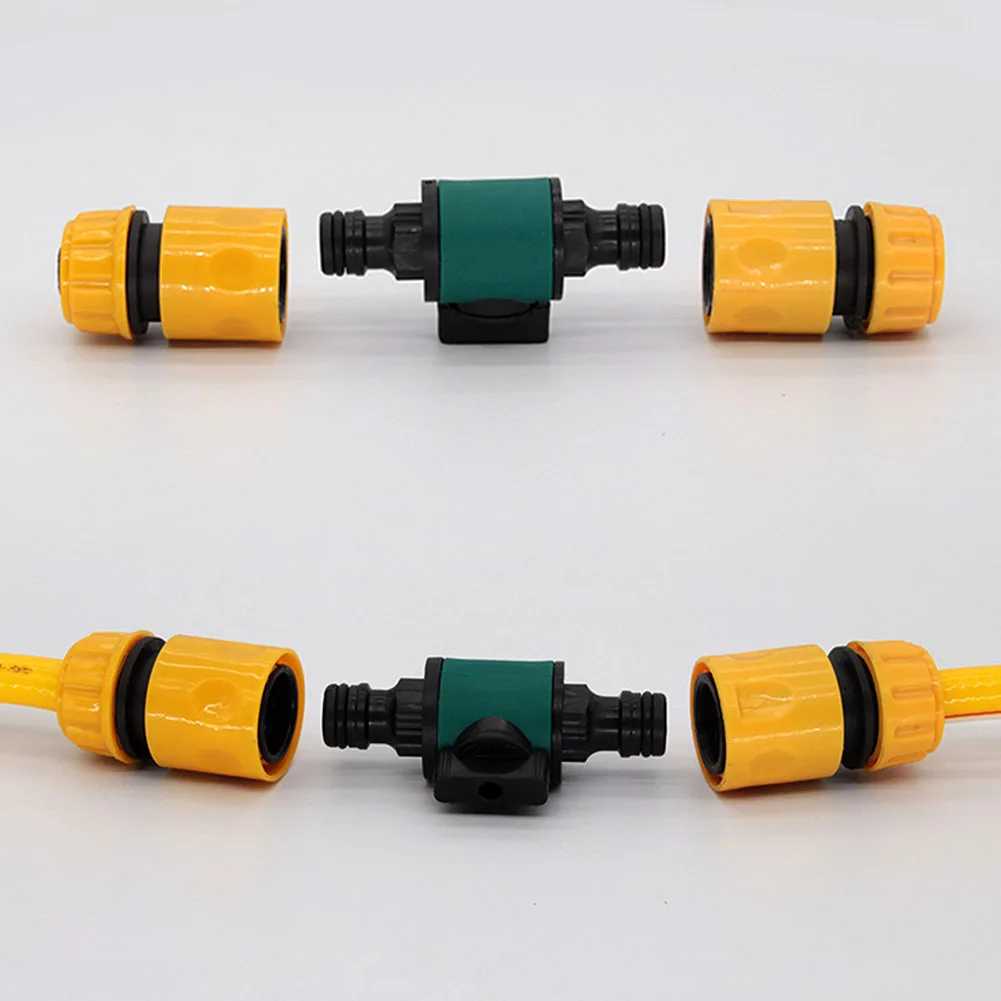 

Garden Watering Hose Two-Way Nipple Connector With Switch Quick Plug Connector Gardening Tools And Equipment Agriculture Tools