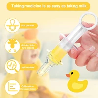 baby silicone feeder needle dispenser feeder squeeze medicine dropper dispenser pacifier feeding utensils baby accessories