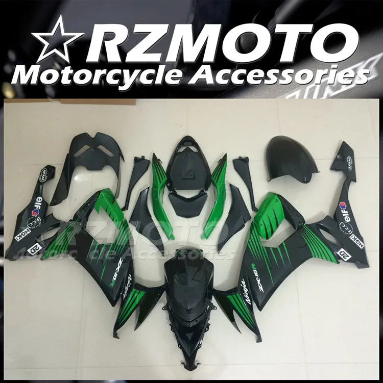 

New ABS Whole Motorcycle Fairings Kit Fit for Kawasaki Ninja ZX-10R ZX10R 2008 2009 2010 08 09 10 Bodywork set Nice Green