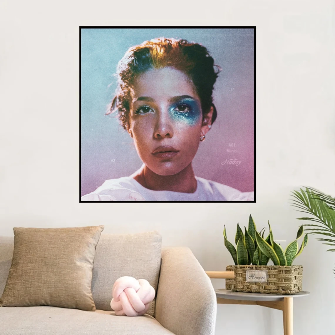 Музыкальный альбом Halsey Manic постер на холсте художественный принт домашний декор