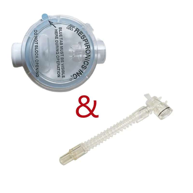Tracheostomy Silicone L-Tube and PEV Platform Valve Round Cake Gas Cutting Patient Exhaust Carbon Dioxide Exhalation Leak Valve