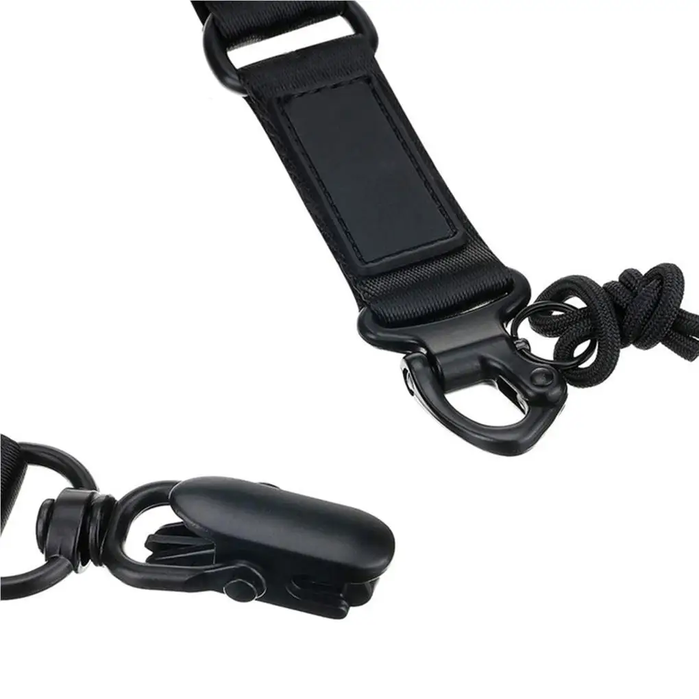 

Ремень на плечо, ремешок для шеи, Регулируемый Многофункциональный черный Модернизированный фитинг, подвесной зажим, дизайн пряжки