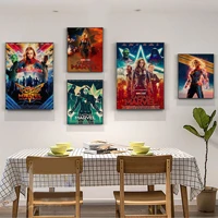 disney captain marvel classic vintage posters wall art retro posters for home posters wall stickers