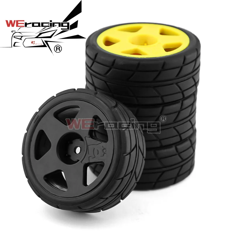 1/10 RC ралли гоночный пластиковый обод колеса 26 мм резиновая шина для TAMIYA TT02 XV01 HSP HPI