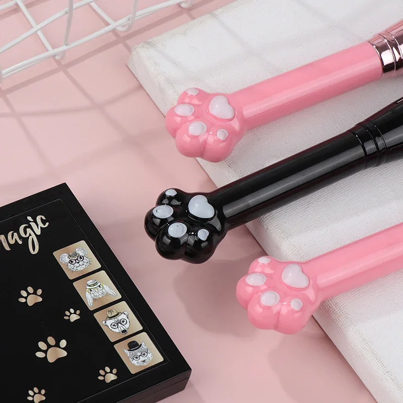 1 шт. мягкая деревянная кисть для нанесения макияжа