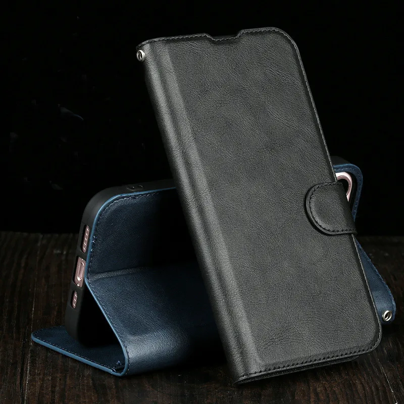 

Anti-theft Brush Wallet Case for ViVo X80 X70 X60 X50 X30 X27 Pro X23 X20 X9 Plus Leather Protect Flip Kickstand Card Slot Cover