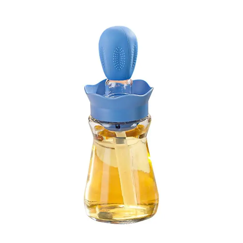 

Glass Oil Dispenser Bottle 2 In 1 Silicone Dropper Oil Dispenser Glass Oil Dispensers Pastry Brush For Kitchen Baking Barbecue
