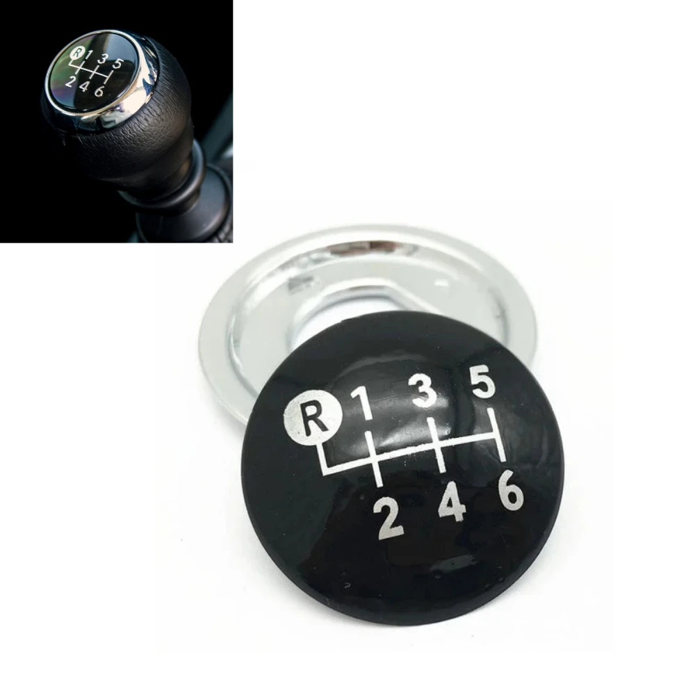Автомобильная 6-скоростная ручка переключения передач эмблема внутренняя крышка