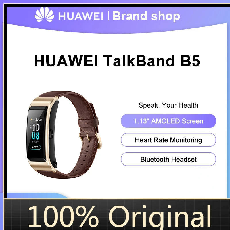

Оригинальные смарт-браслеты Huawei Talkband B5, Bluetooth-гарнитура, умный Спортивный Браслет, фитнес-трекер для сна, мониторинг пульса