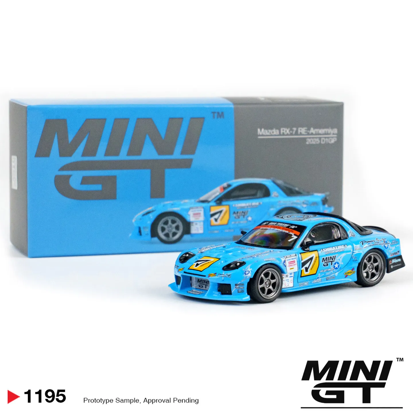 Фото Модель автомобиля Mazda RX7 из литого металла, масштаб 1:64, MINIGT №2