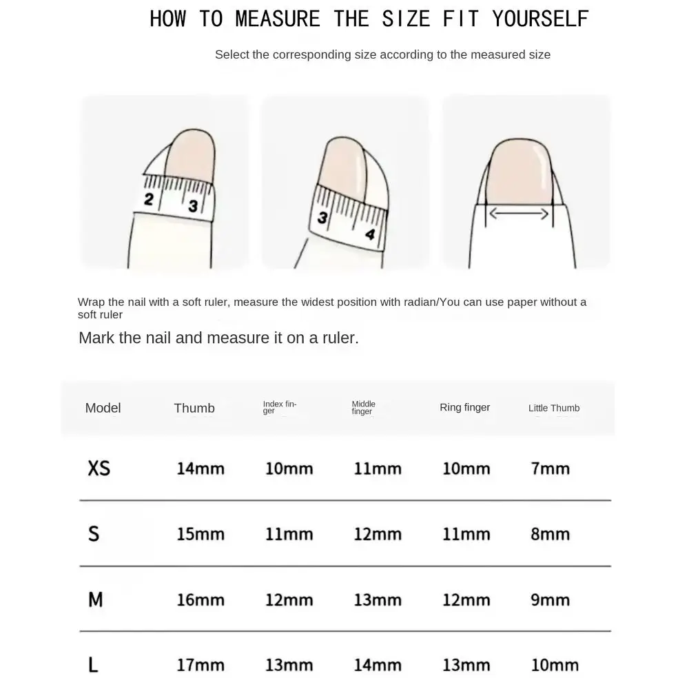 10 шт. фальшивые ногти для девочек и женщин