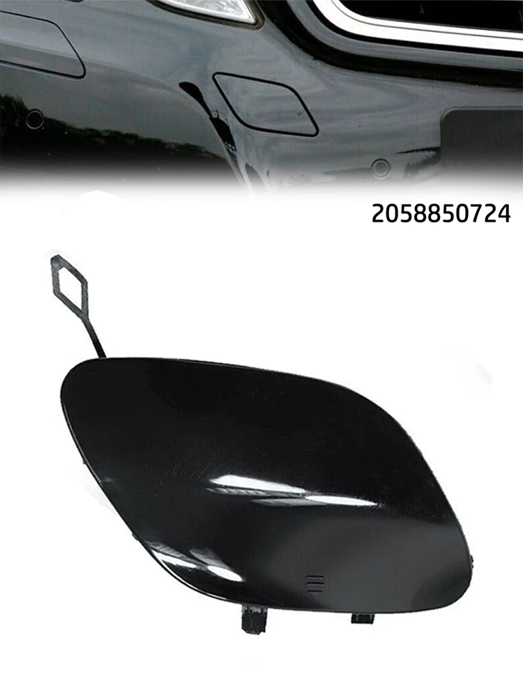 

A2058850724 For Mercedes 2015-2016 Car Front Bumper Grille Towing Eye Cover Cap Black Primed Hook Auto Replacement Parts