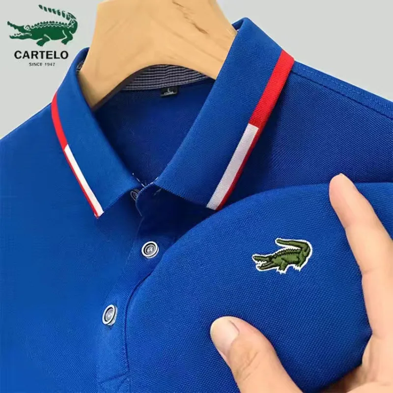 

23 New Men's High Quality Embroidery Hot Selling Polo Shirt Spring/Summer New Business Casual Men's High Quality Polo Shirt