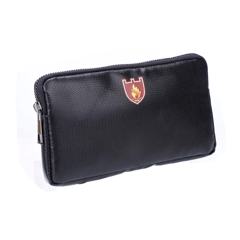 

GPS RFID Fireproof Money Bag Pouch Cash Bank Cards Passport Valuables Organizer Holder Safe Storage Signal Blocking Bag