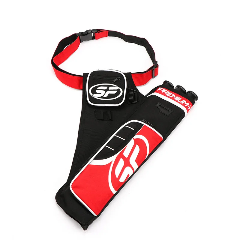 Колчан для стрел с тремя трубками Регулируемый на поясе изогнутого лука охоты и