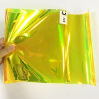 a4 2030cm transparent pvc fabric iridescent holographic laser rainbow shiny vinyl diy bow earring making craft bag sheetroll