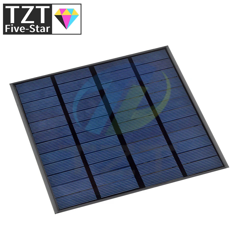 Солнечная панель TZT 12 В 145 мА 3 Вт поликристаллическая * мм миниатюрная солнечная