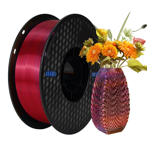 Kee Pang Триколор шелковый PLA filament 1 кг 1,75 мм