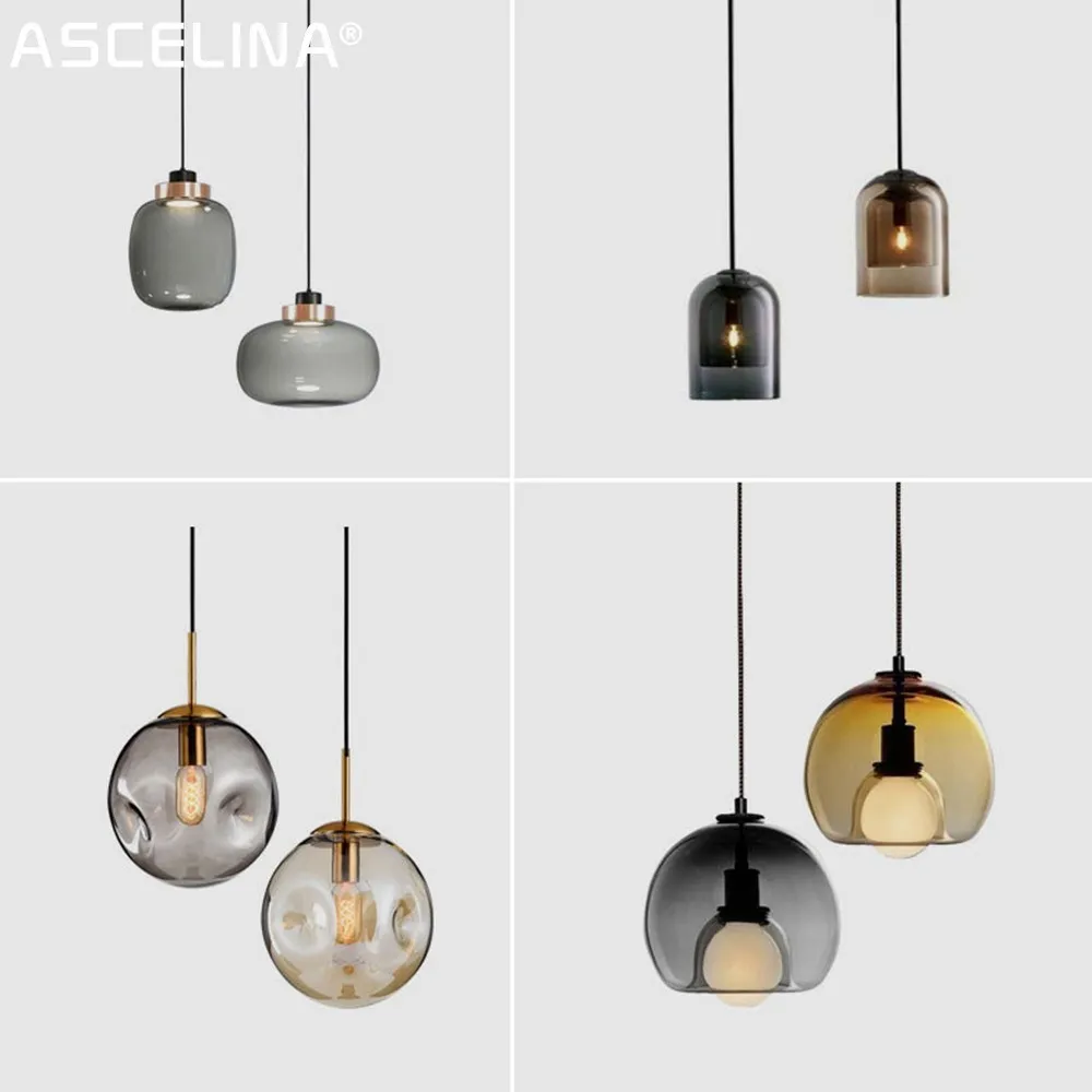 

Lustre LED Glass Hanging Lamps Modern Aesthetic Decor Pendant Light Living Room Bedroom Dining Table Kitchen Interior Luminaires