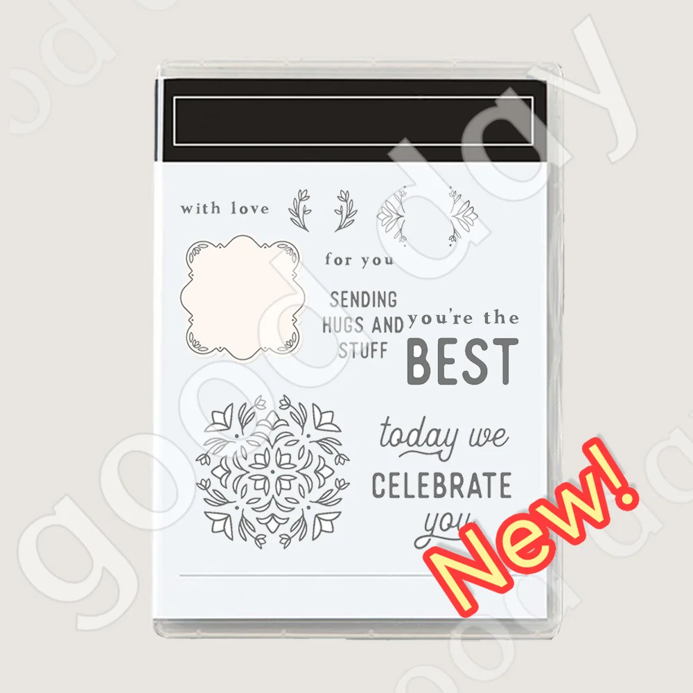 

2023 New Arrival Clear Stamps Scrapbook Diary Decoration Embossing Template DIY Greeting Card Handmade Flowers You Re the Best