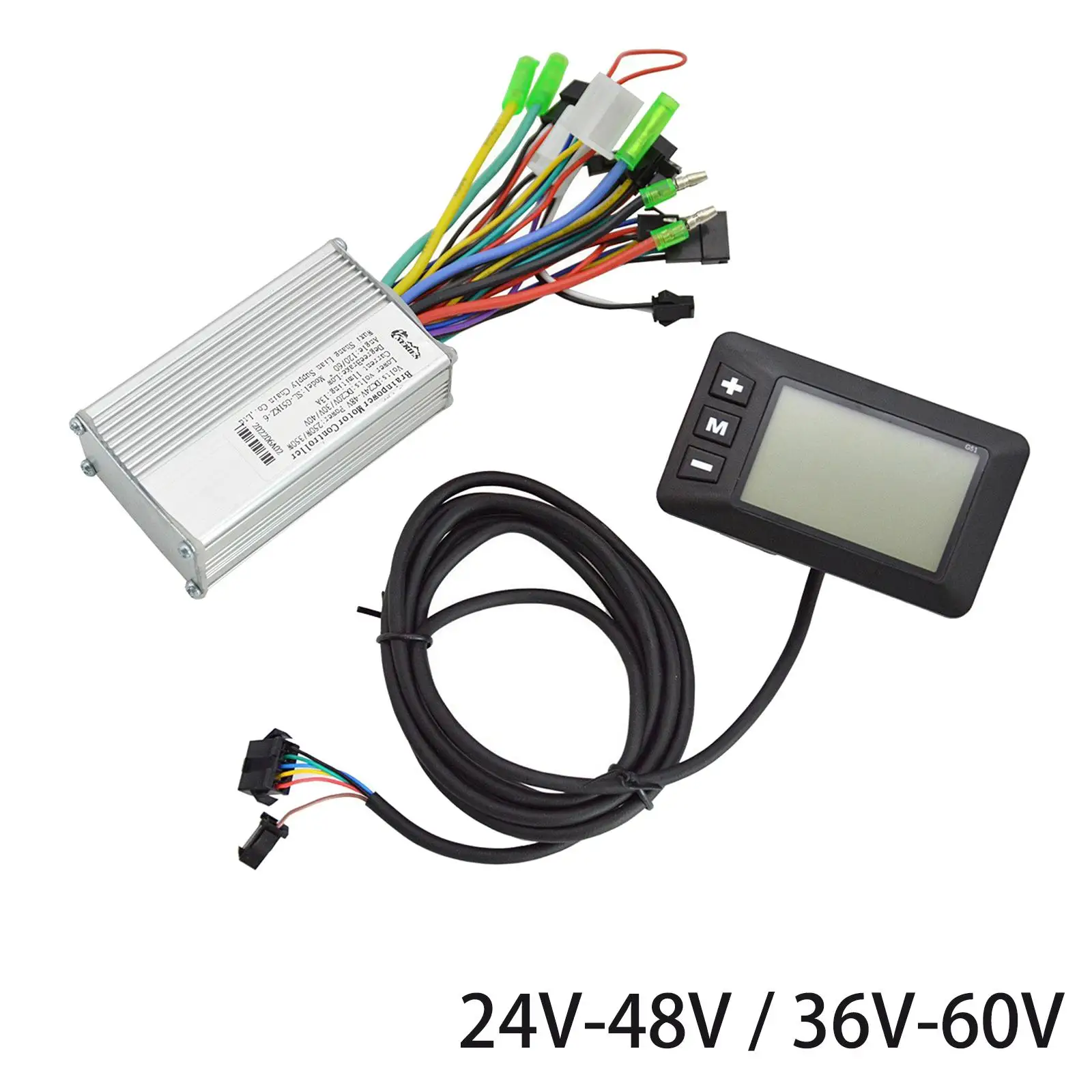 

Electric Motor Controller Kit with LCD Display Panel Aluminium Alloy Control Unit E Bike Scooter Brushless Controller