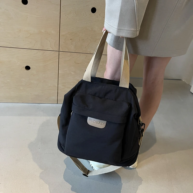 Простая повседневная Универсальная Женская однотонная универсальная сумка