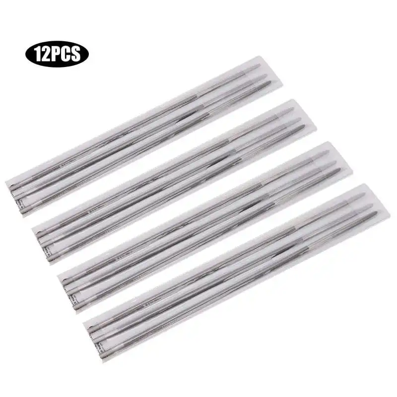 

12Pcs Round Chainsaw Sharpening Files Woodworking Chain Saw File 4mm 5/32in Wood Cutting Machine