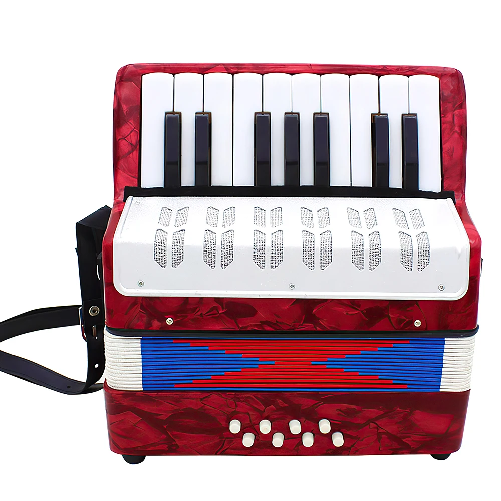 

Accordion Educational Musical Instrument Cadence Band Western Keyboard Instrument for Children's Toy Music Performance Kids Gift