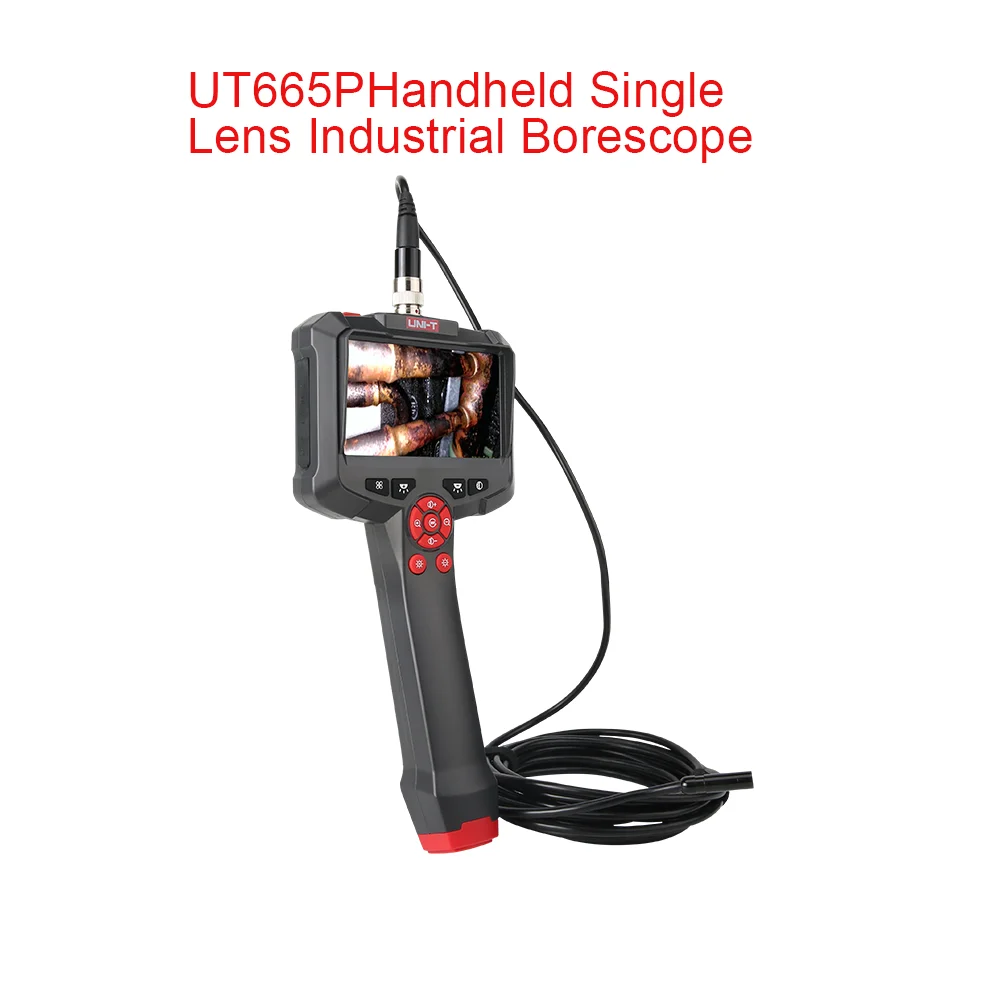 UT665P Handheld Single Lens Industriële Borescope Schermresolutie 1280*720 IP67 Handige Unplugged 1 м 4 3 дюйма
