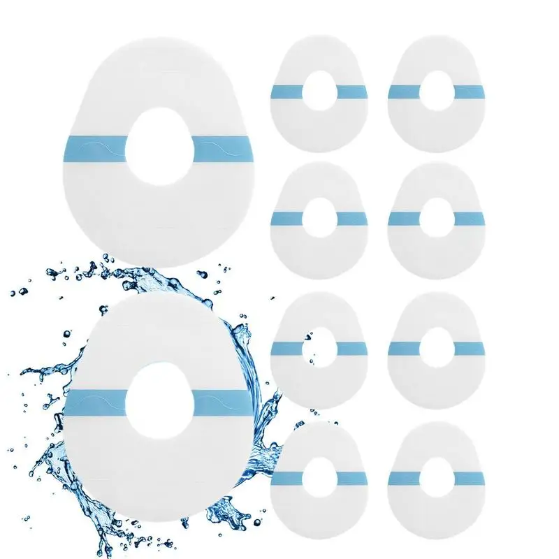 

10 шт. противоскользящие Чехлы для пассивных датчиков, воздухопроницаемые водонепроницаемые клейкие накладки, чехлы для спортивных датчиков в стиле Фристайл, ленты для наружного применения